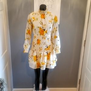 Speed Control New York Yellow Flower Print Dress